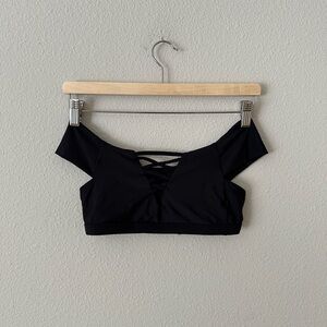 Urban outfitters bra tops off shoulder size XS black